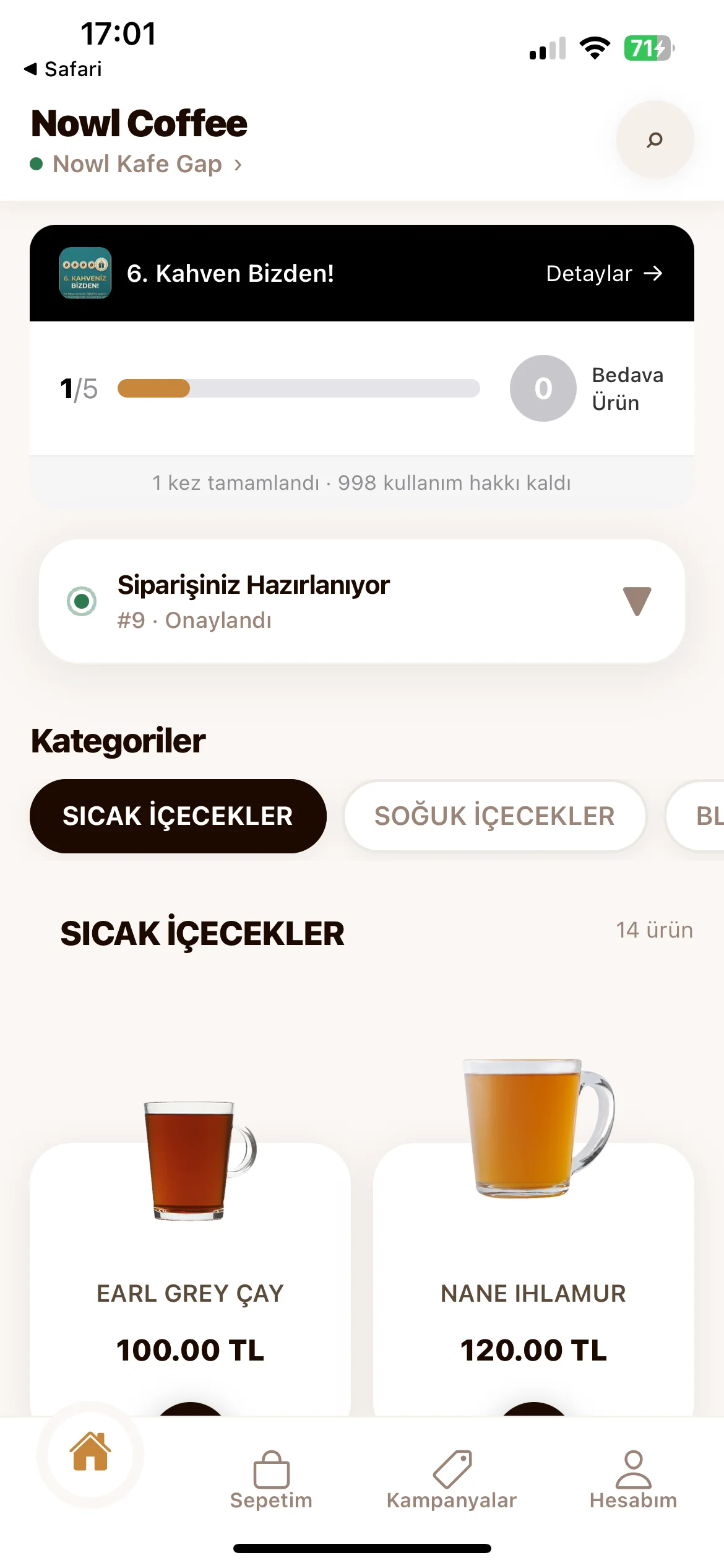Nowl Cafe Application